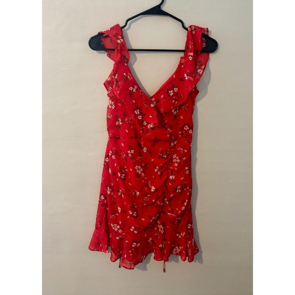 By & By Women's Red Sleeveless Sundress – Size S, Lightweight Summer Dress